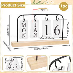 Iron Desktop Calendar Holder Rack&nbsp;AJEW-WH0752-486EB