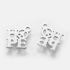 Tarnish Resistant 201 Stainless Steel Charms&nbsp;STAS-Q201-T124