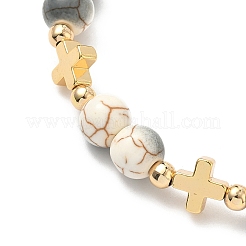 Heart with Eye Alloy Enamel Charm Bracelets&nbsp;BJEW-JB12287-03