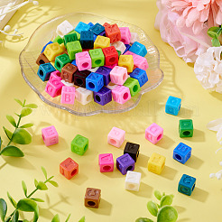 150Pcs Opaque Acrylic European Beads&nbsp;SACR-TA0001-59B