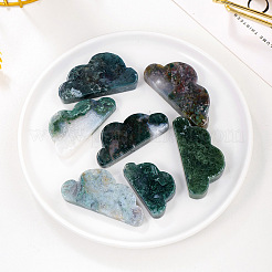 Natural Moss Agate Display Decorations&nbsp;G-PW0004-05