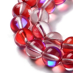Synthetic Moonstone Beads Strands&nbsp;G-P528-J02-25