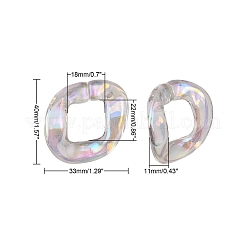 Transparent Acrylic Linkings Rings&nbsp;LS-PACR-N010-038A-01