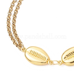 3Pcs 3 Styles Ocean Theme 304 Stainless Steel Link Chain Bracelets&nbsp;BJEW-JB13422