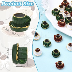 18Pcs 6 Colors Miniature Ornaments&nbsp;DJEW-YW0010-13
