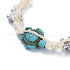 Adjustable Eco-Friendly Korean Waxed Polyester Cord Braided Bead Bracelets&nbsp;BJEW-JB04424-02
