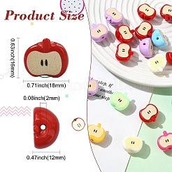 Luminous Opaque Acrylic Beads&nbsp;MACR-CJC0004-34-1