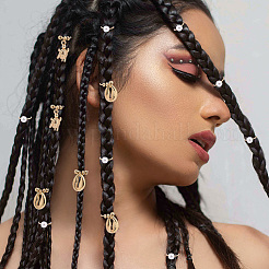 2 Bags Sea Animals Alloy Hair Braid Pendant&nbsp;OHAR-BM0001-05