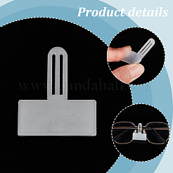 100Pcs Transparent PVC Glasses Price Tags Sleeve&nbsp;CDIS-GA0001-04