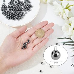 Non-magnetic Synthetic Hematite Beads Strands&nbsp;G-OC0001-65-6mm