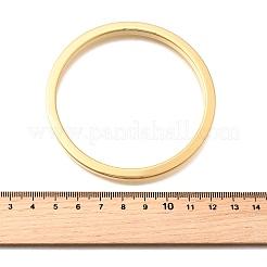 Brass Plain Bangles for Women&nbsp;BJEW-D339-01G