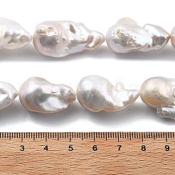 Natural Nucleated Pearl Beads Strands&nbsp;PEAR-B004-15L-03A
