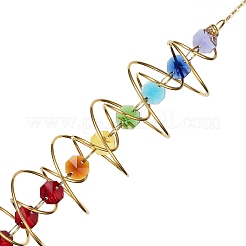 Spiral Alloy Hanging Ornaments&nbsp;HJEW-Q012-01B