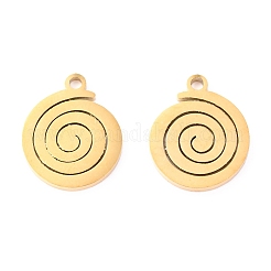 304 Stainless Steel Charms&nbsp;STAS-O142-10G
