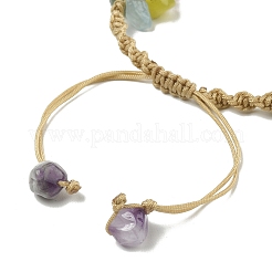 Gemstone & Cowrie Shell Braided Bead Bracelets&nbsp;BJEW-TA00384