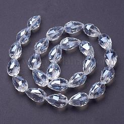 Transparent Glass Bead Strands&nbsp;EGLA-E049-NB01