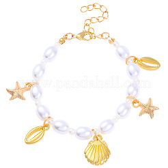 Alloy Charm Bracelets&nbsp;WG0FACA-01