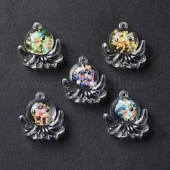 Luminous Transparent Resin Pendants&nbsp;X-RESI-K019-05