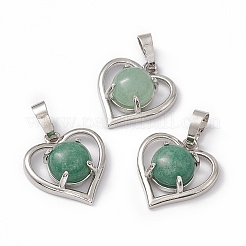 Natural & Synthetic Mixed Gemstone Pendants&nbsp;G-P484-04P