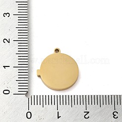 304 Stainless Steel Pendants&nbsp;STAS-L022-295G