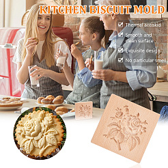 Beech Wood Cookie Molds&nbsp;AJEW-WH0083-59E