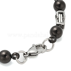 Round 304 Stainless Steel Byzantine Chain Bracelets for Men&nbsp;BJEW-B093-06BP