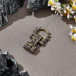 1Pc Tibetan Style Brass Shackle Clasps&nbsp;KK-NB0003-68