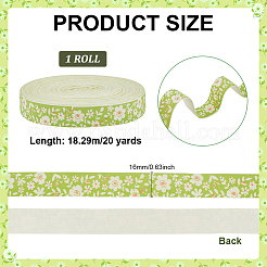Cotton and Linen Ribbon&nbsp;SRIB-WH0012-13B