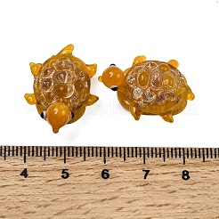 Handmade Gold Sand Lampwork Beads&nbsp;LAMP-K044-01
