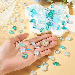 180Pcs 9 Styles Transparent Spray Painted Glass Beads&nbsp;GLAA-TA0004-43