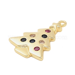 Brass Micro Pave Cubic Zirconia Pendants&nbsp;LS-KK-I380-01G