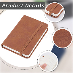 3Pcs 3 Colors Rectangle PU Leather  Notebook&nbsp;AJEW-CL0003-36