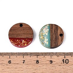 Opaque Resin and Walnut Wood Pendants&nbsp;RESI-T060-05M