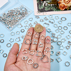150Pcs 15 Styles Alloy Bead Frame&nbsp;FIND-ME0002-24