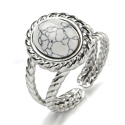 304 Stainless Steel Open Cuff Rings&nbsp;RJEW-C079-13P