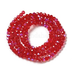 Electroplate Transparent Glass Beads Strands&nbsp;LS-EGLA-A035-T3mm-L07