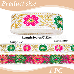 Polyester & Metallic Ribbon&nbsp;OCOR-WH0070-315A