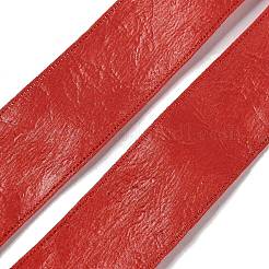 Imitation Leather Polyester Ribbon&nbsp;X1-DIY-R050-02C