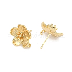 Brass Stud Earring Findings&nbsp;KK-Z099-05G-03