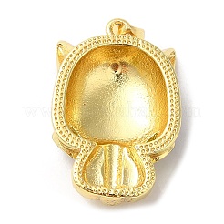 Rack Plating Brass Enamel Cubic Zirconia Pendants&nbsp;KK-Q771-06G