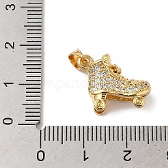 Rack Plating Brass & Cubic Zirconia Pendants&nbsp;KK-L216-064G