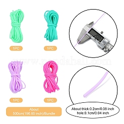 20M 4 Colors Hollow Pipe PVC Tubular Synthetic Rubber Cord&nbsp;RCOR-YW0001-06C