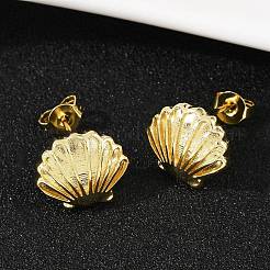 Brass Stud Earrings&nbsp;EJEW-R032-02G