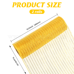 Deco Mesh Ribbons&nbsp;OCOR-WH0110-09A