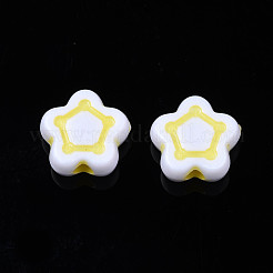 Opaque White Acrylic Beads&nbsp;MACR-N012-04