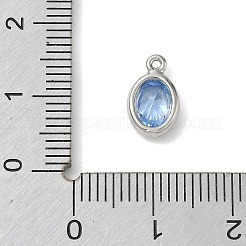 Brass Pave Cubic Zirconia Charms&nbsp;KK-CBA74BF-02P