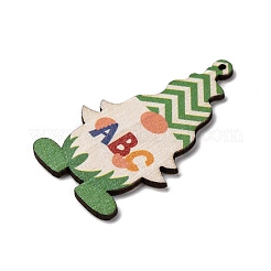 Printed Wood Pendants&nbsp;WOOD-B009-02E