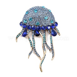 Jellyfish Alloy Rhinestones Tassel Brooches&nbsp;JEWB-S022-11A