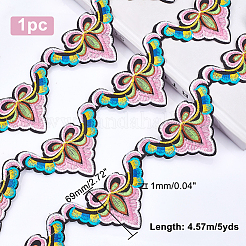 Ethnic Style Embroidery Polyester Ribbons&nbsp;OCOR-WH0060-48A