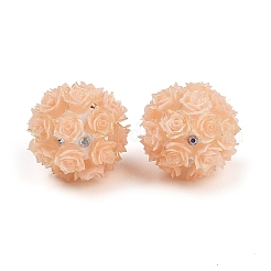 Acrylic Handmade Luminous Polymer Clay Rhinestone Beads&nbsp;CLAY-H003-07G